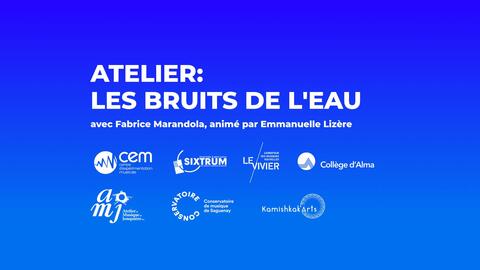 Atelier de percussion: Les bruits de l'eau